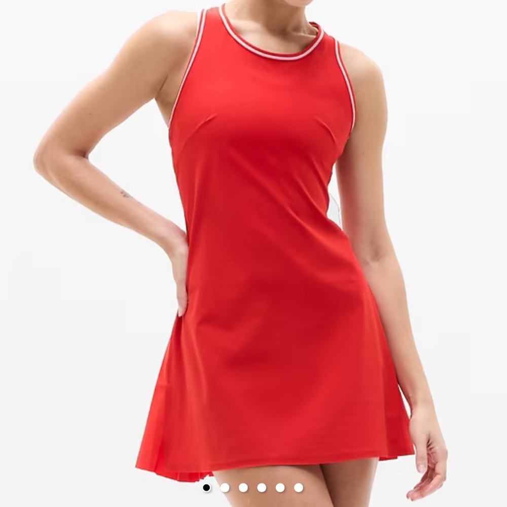 Athleta Match Point Pleated Dress